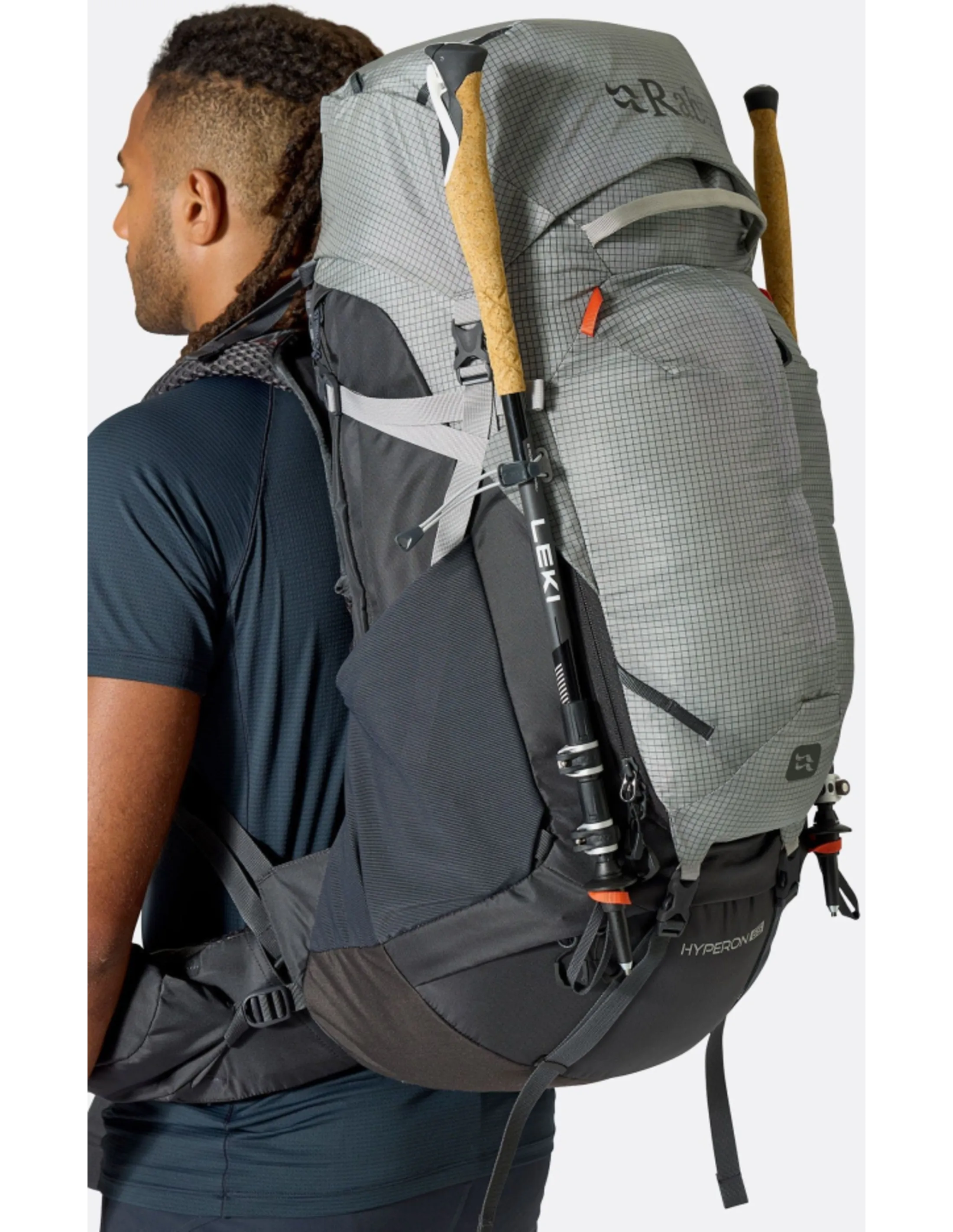 Rab Hyperon 65L Rugzak Heren (Maat - M/L, Kleur - Dark Pewter/Anthracite)