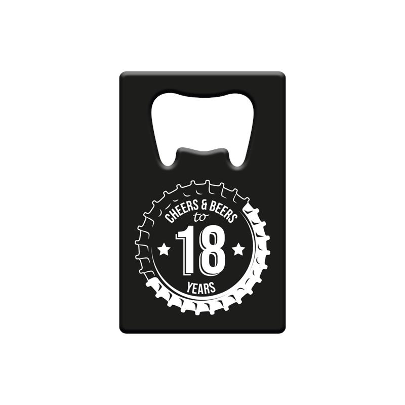 Paperdreams <h2>Vier Je 18e Verjaardag Met De  Flesopener Metaal - 18