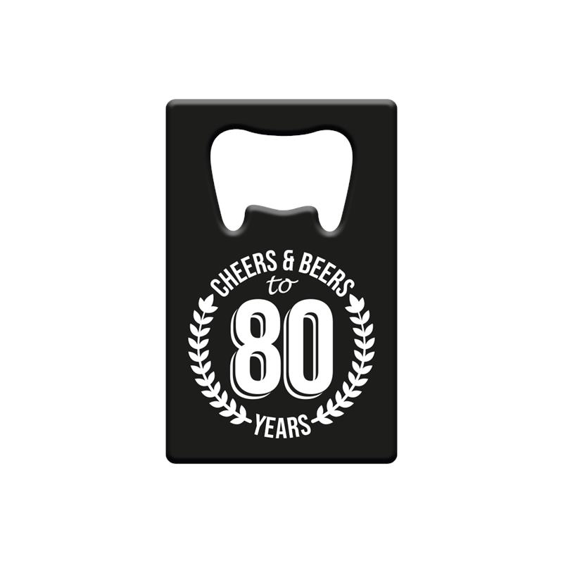 Paperdreams <h2>Vier 80 Jaar Met De  Flesopener Metaal</h2>
<p>Gefeliciteerd! Je
