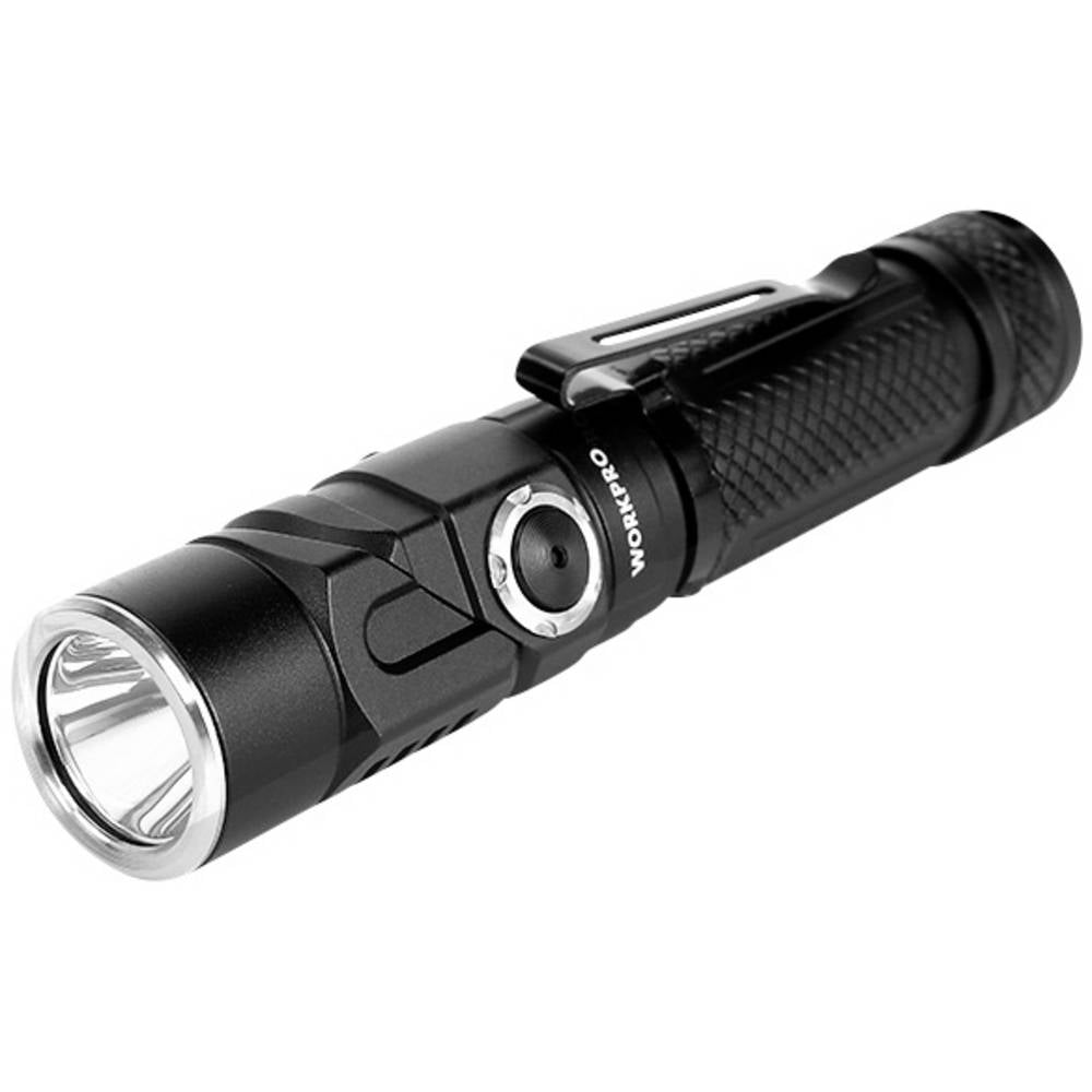 WorkPro Zaklamp werkt op USB Met stroboscoopfunctie, Met handlus 1100 lm 16 h 128 g