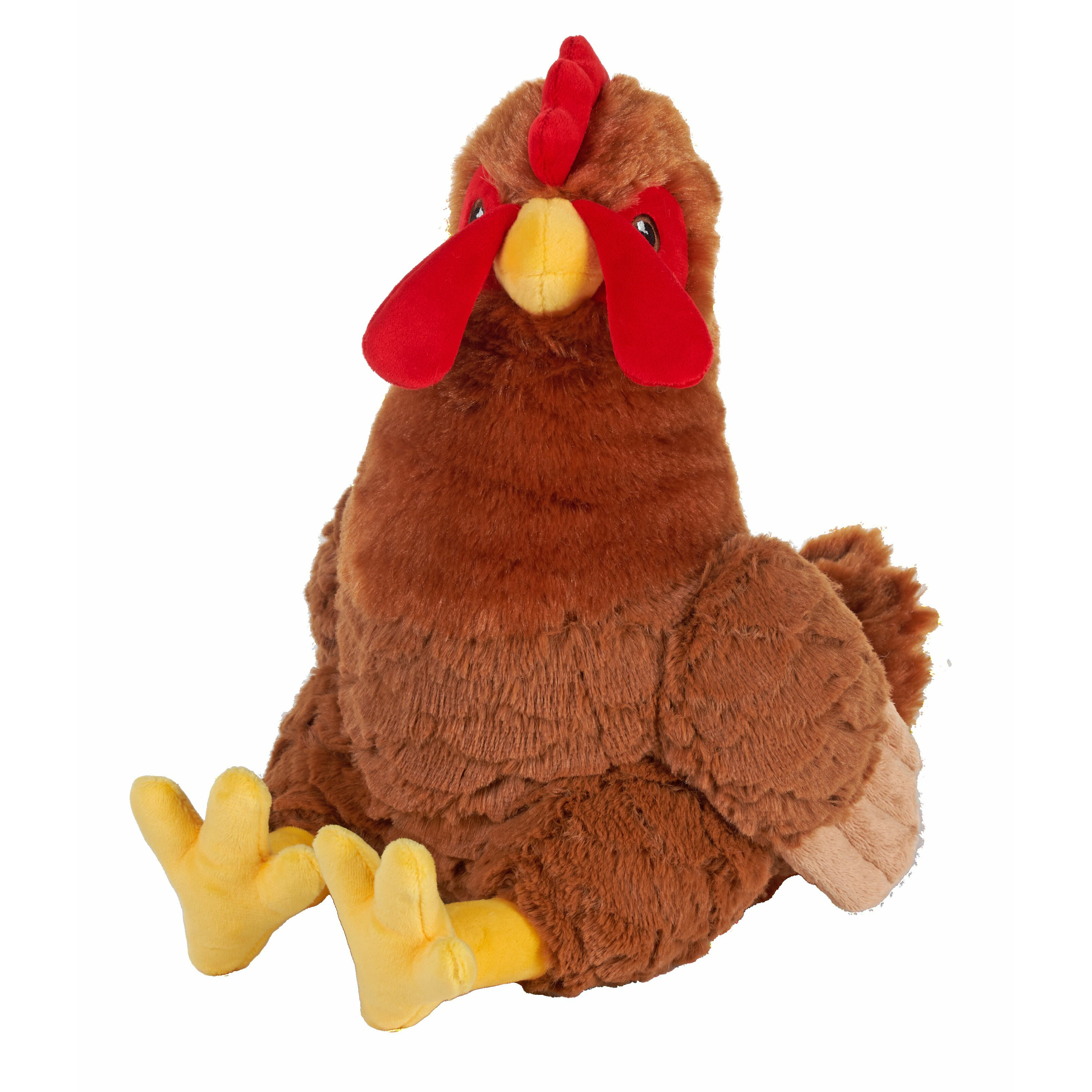 Wild Republic Knuffel kip - haan - dieren knuffels - pluche - 30 cm - zittend - kippen -