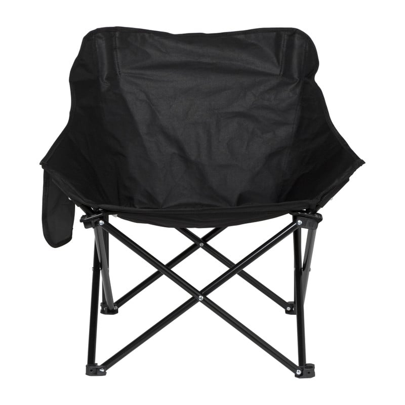 Xenos Campingstoel compact - zwart - 65x62x55 cm