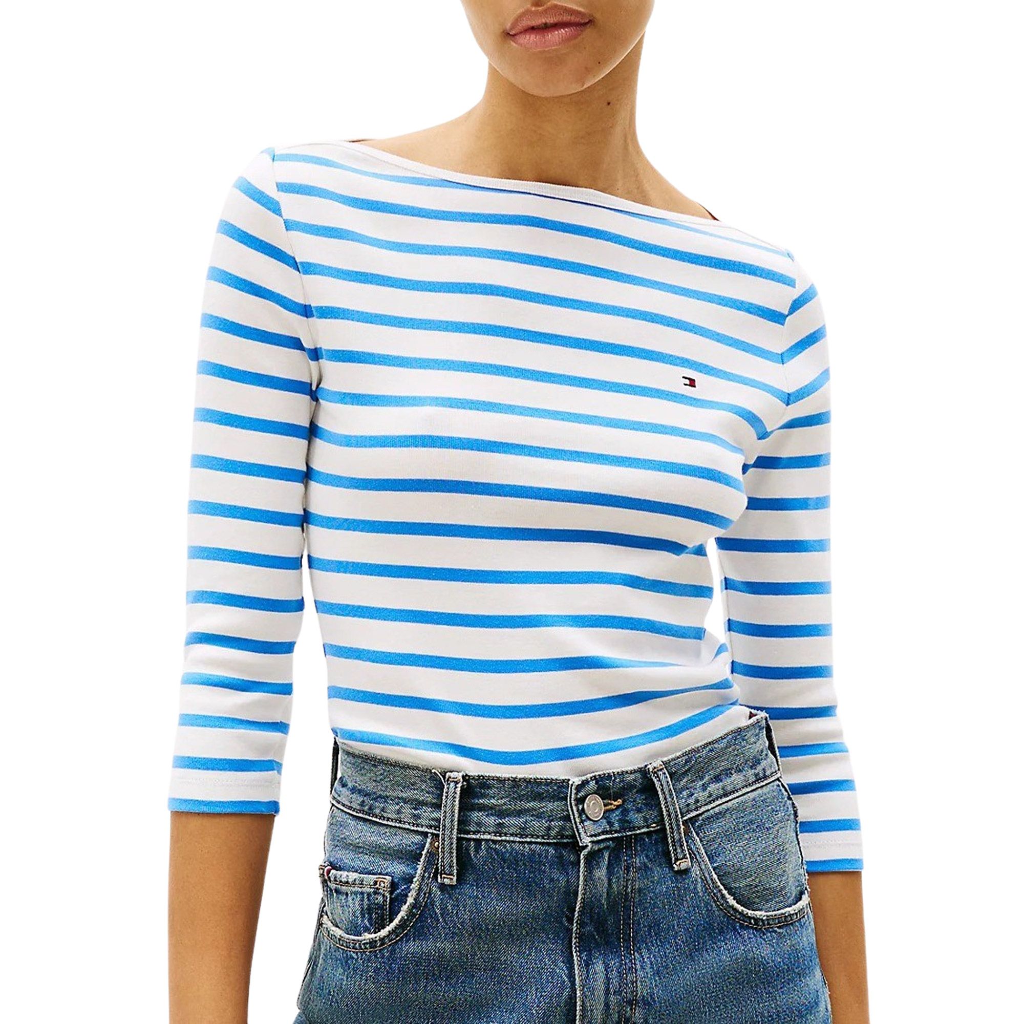 Tommy Hilfiger Shirt met 3/4 mouwen NEW CODY SLIM BOAT-NK 3/4SLV