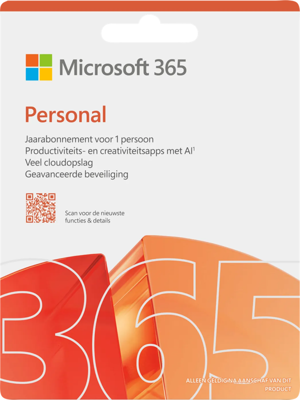 Microsoft 365 Personal NL Abonnement 1 jaar