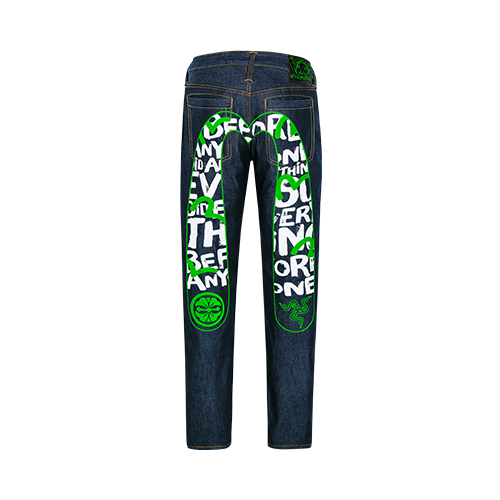 Razer | EVISU Daicock Print with Embroidery Carrot-Fit Jeans