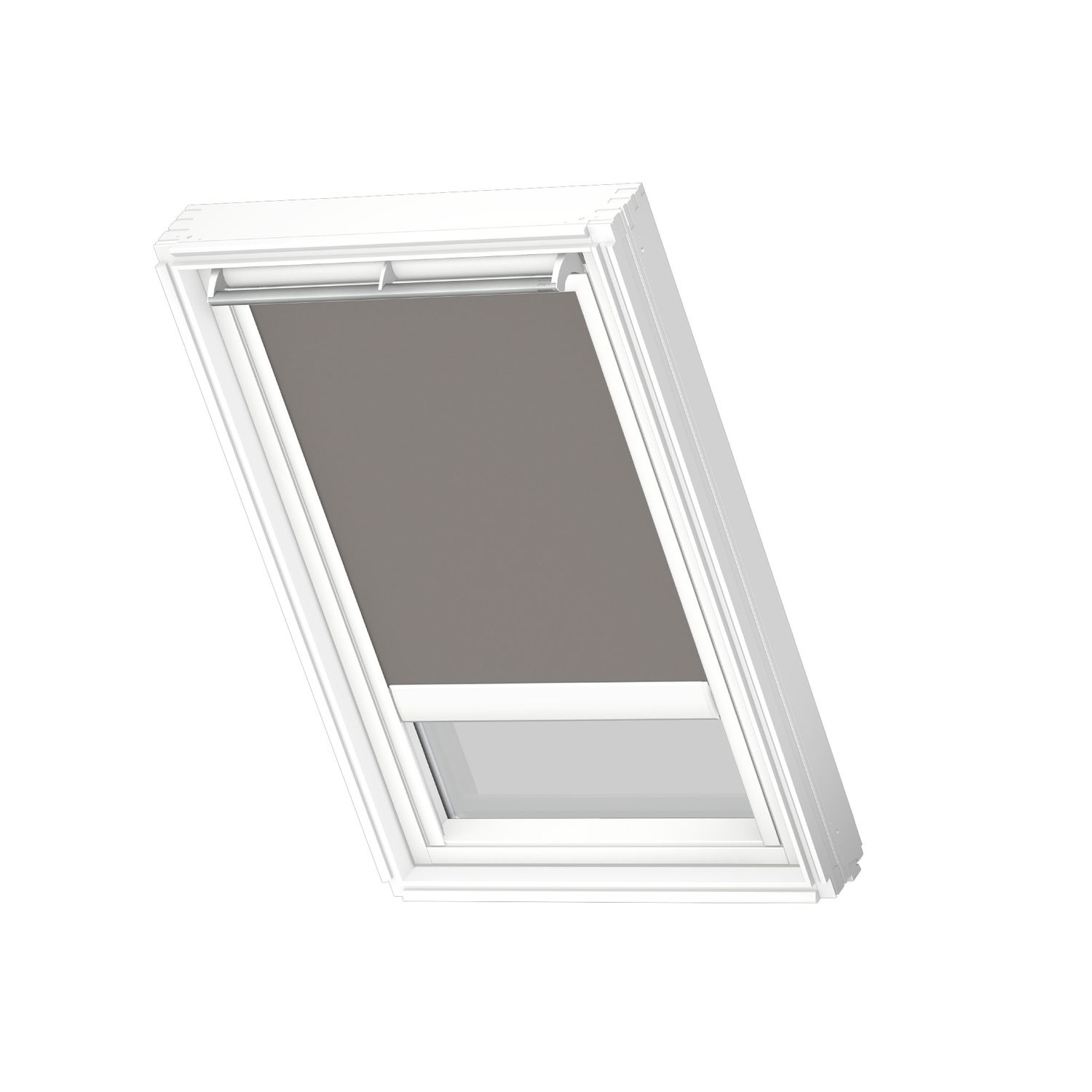 VELUX Verduisterend Dakraam Rolgordijn Op Zonne-energie White Line Dsl Fk06 0705swl Grijs