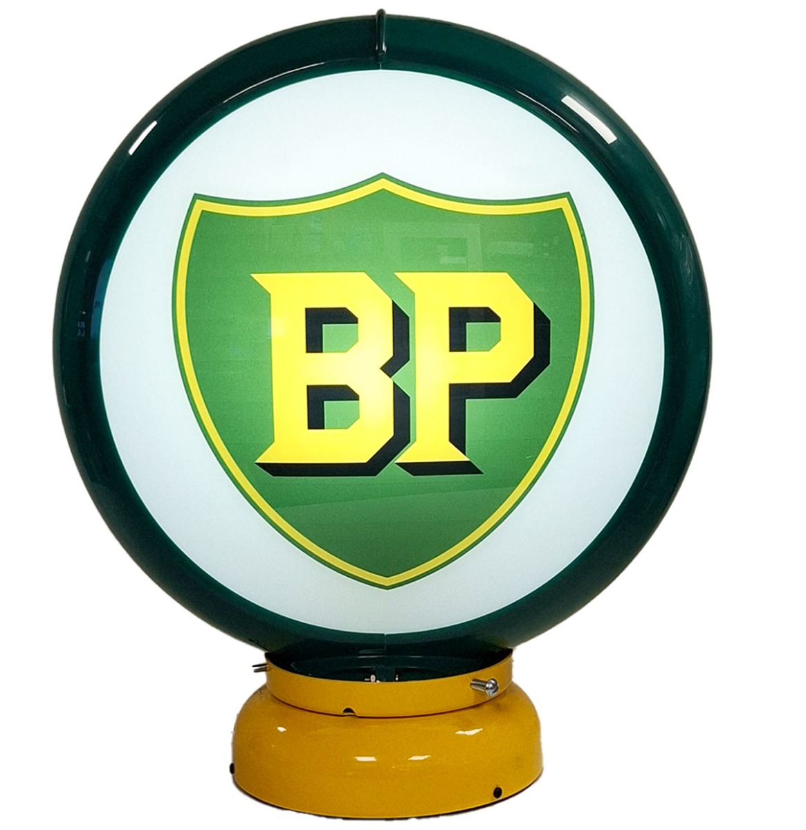 Fiftiesstore BP Logo Benzine Pomp Bol - Kunststof Lenzen