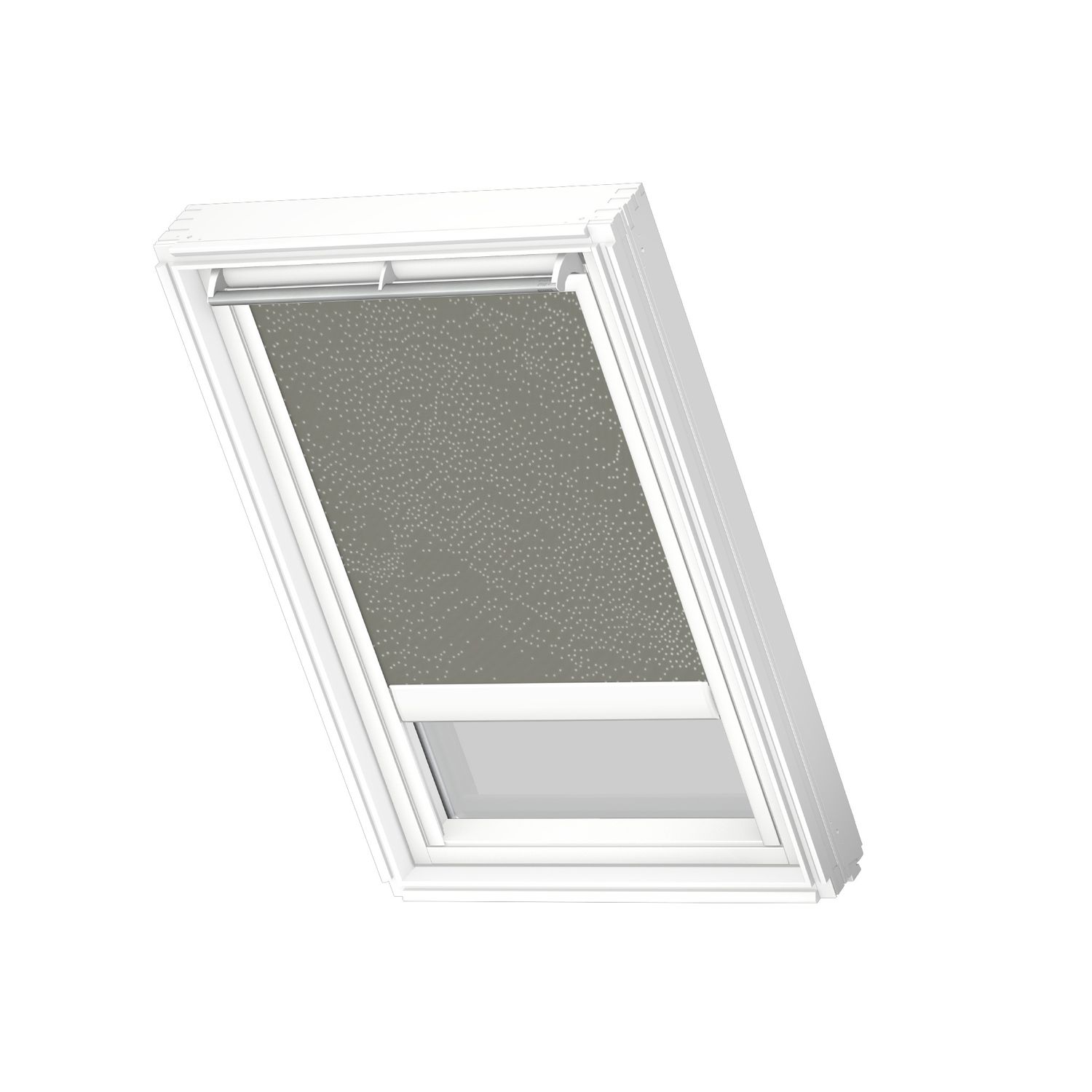 VELUX Verduisterend Dakraam Rolgordijn Op Zonne-energie White Line Dsl Mk06 4575swl Groen