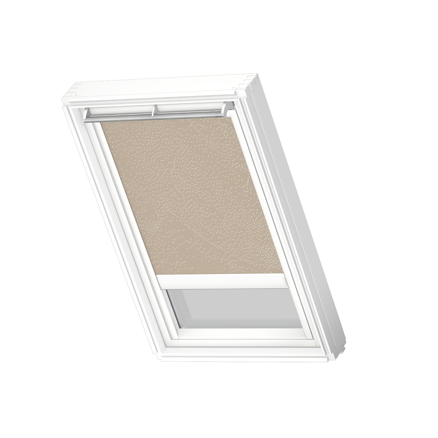VELUX Verduisterend Dakraam Rolgordijn Op Zonne-energie White Line Dsl Pk04 4579swl Naturel