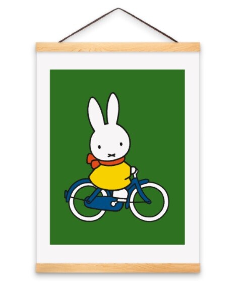 MTDay Poster A3 nijntje fiets inclusief posterhanger