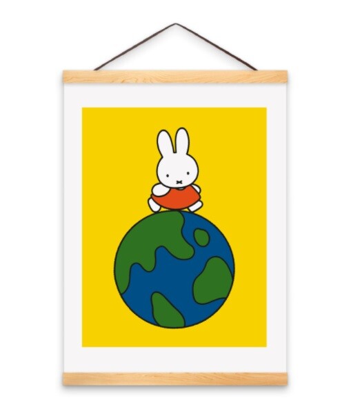 MTDay Poster A3 nijntje around the world inclusief posterhanger