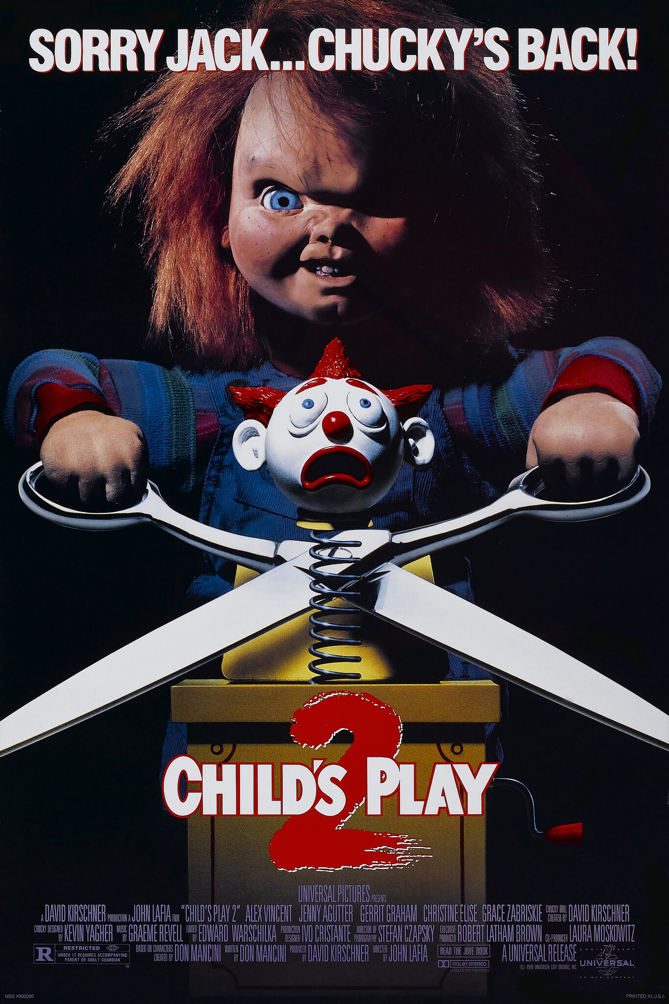 Karo-art Poster-Child's Play 2, Originele Filmposter, Premium Print, Professioneel Fotopapier