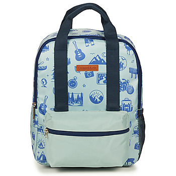 CARAMEL & CIE Rugzak CARAMEL & CIE SMALL BACKPACK BLUE WILD TRIP