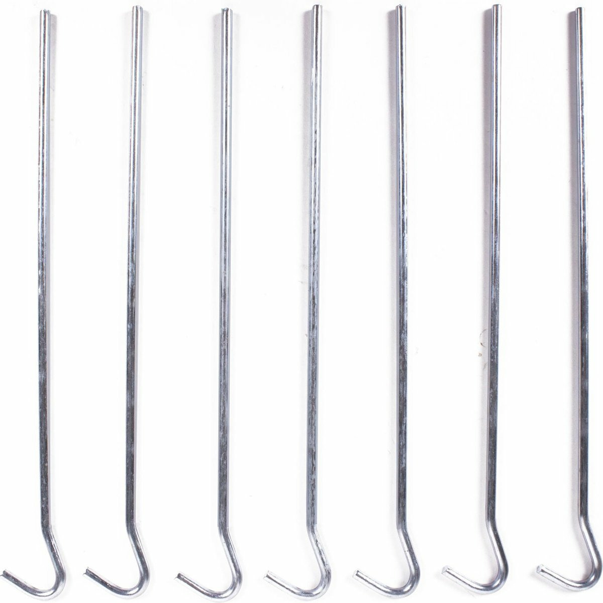 Benson Grondpen/tentharing - 14x - zilver - metaal - 22 cm -