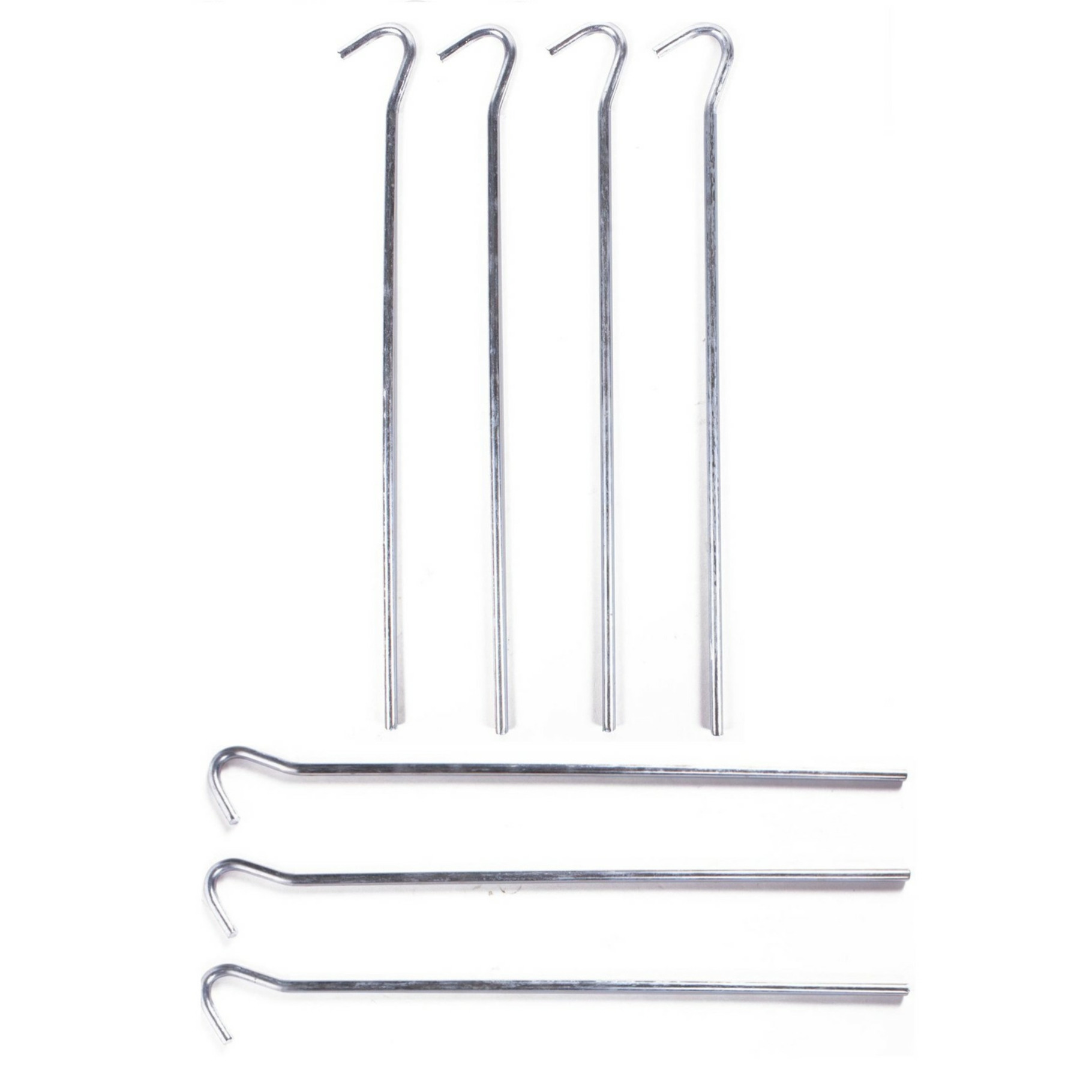 Benson Grondpen/tentharing - 21x - zilver - metaal - 22 cm -