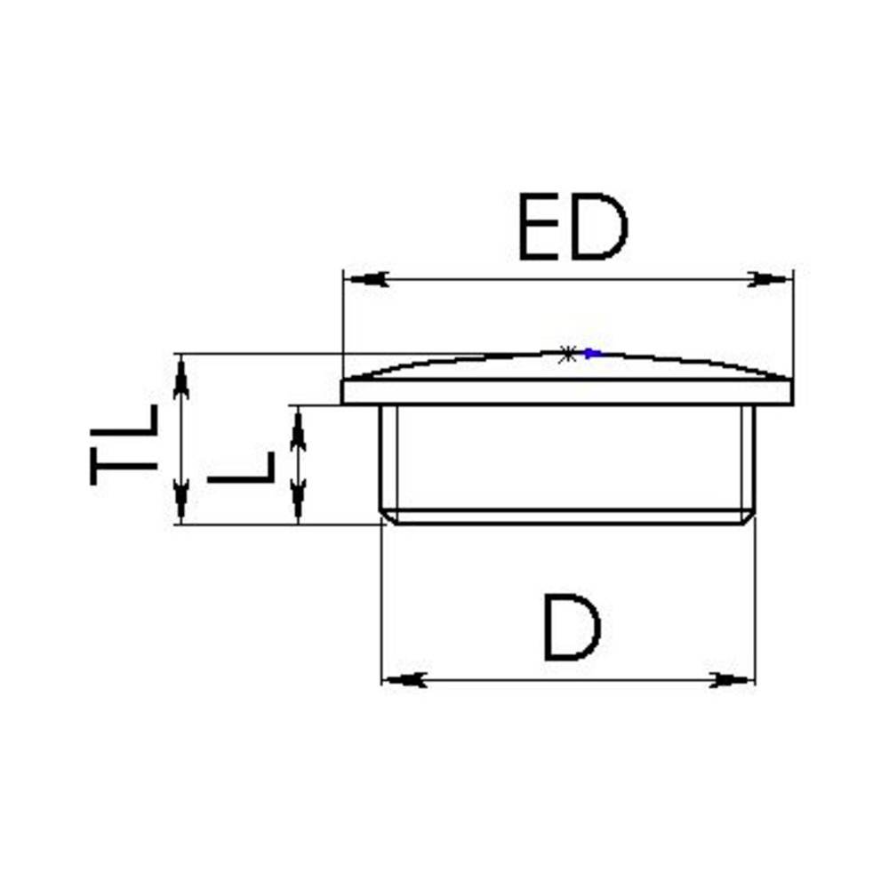 Wiska 10106173 EMVS 75 Blindstop Slagvast M75 Metaal Natuur 1 stuk(s)