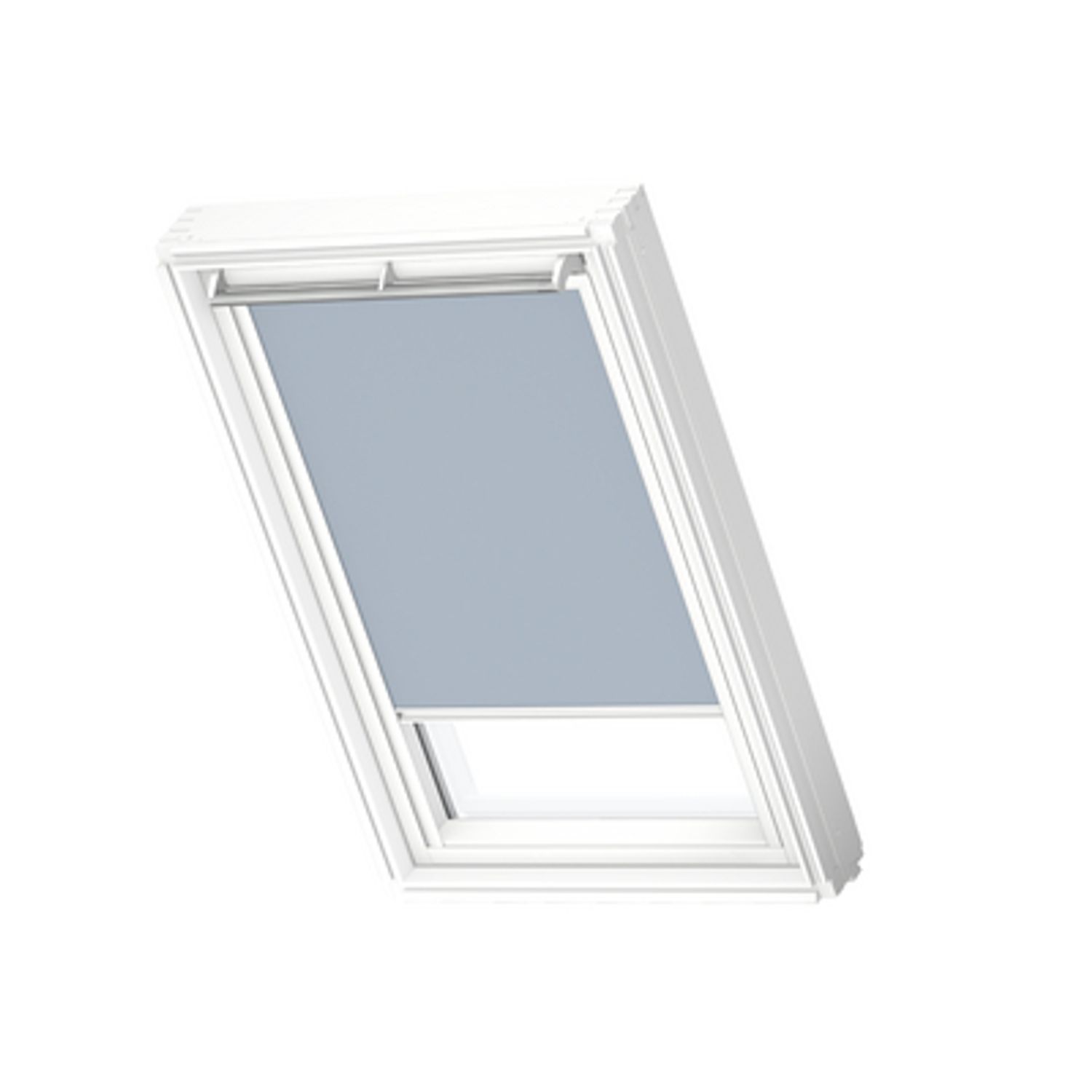 VELUX Manueel Verduisterend Dakraam Rolgordijn White Line Dkl P04 4576swl Lichtblauw