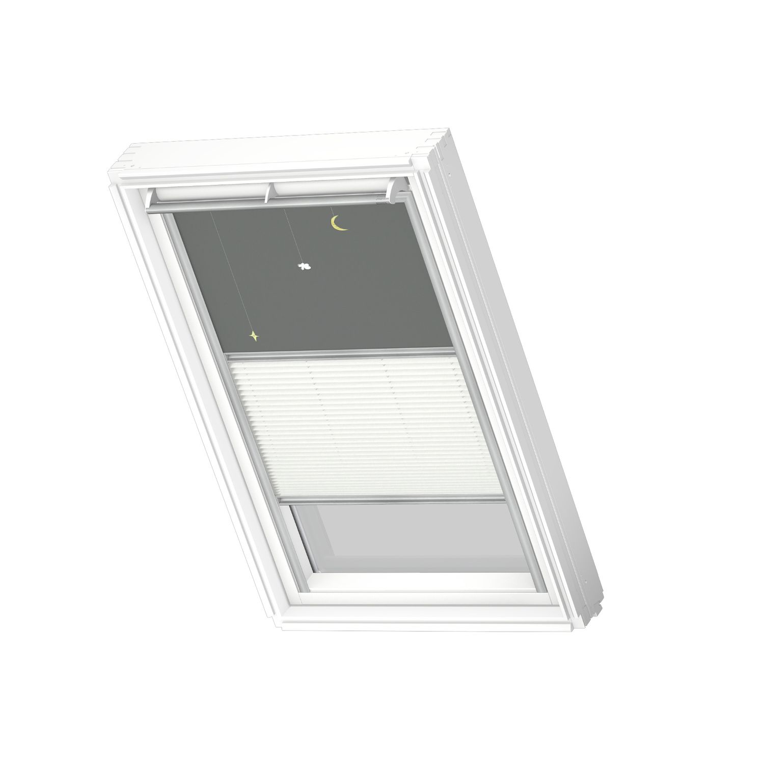 VELUX Manueel Duo Verduisterend Dakraam Rolgordijndfd Mk04 4665s Wit