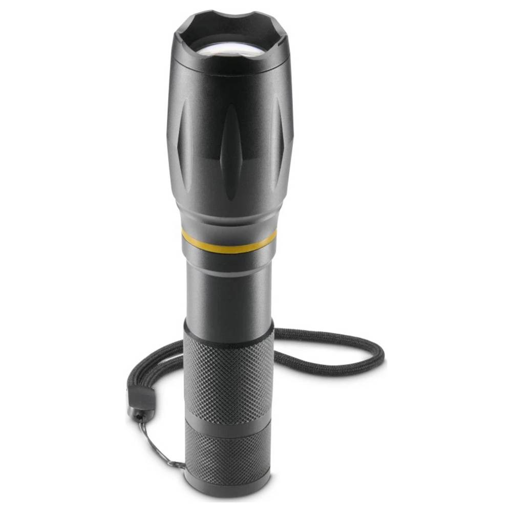 Hama LED-Taschenlampe W200, Batterien, Zoom, COB, Aluminium, 3 Modi Zaklamp 140 g