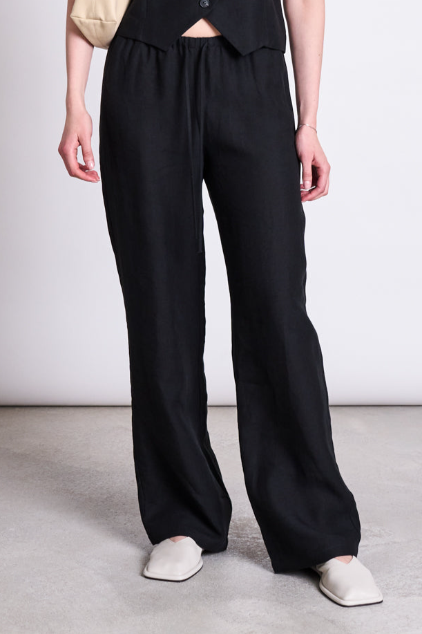 JAN N JUNE JAN 'N JUNE Damen vegan Hose Sjov Drawstring Schwarz