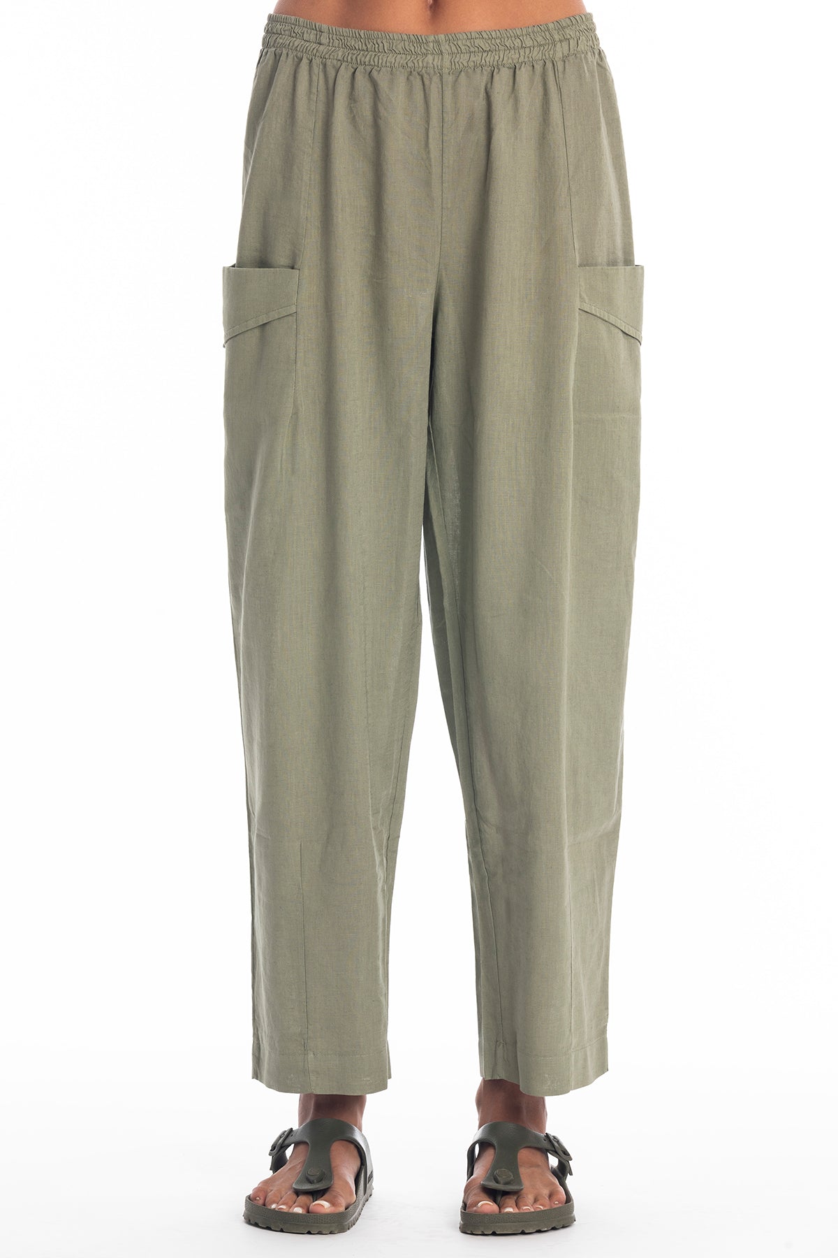 RAVENS VIEW IBIZA Damen vegan Hose Bosa Khaki GrÃ¼n