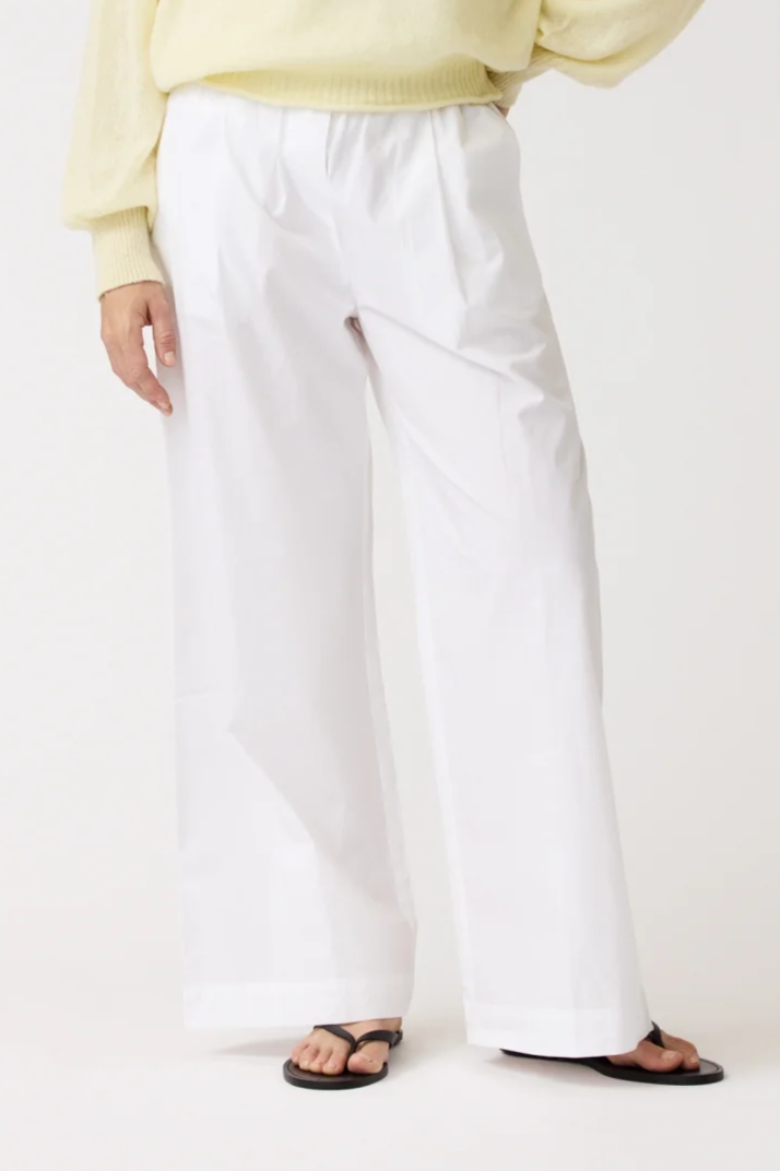Alchemist Damen vegan Hose Mondblume Sehr WeiÃŸ