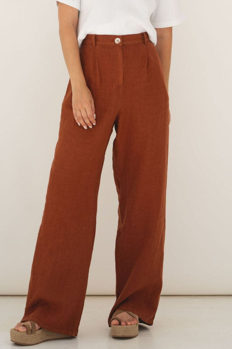 NÃ¤z Damen vegan Hose Mara Terracota