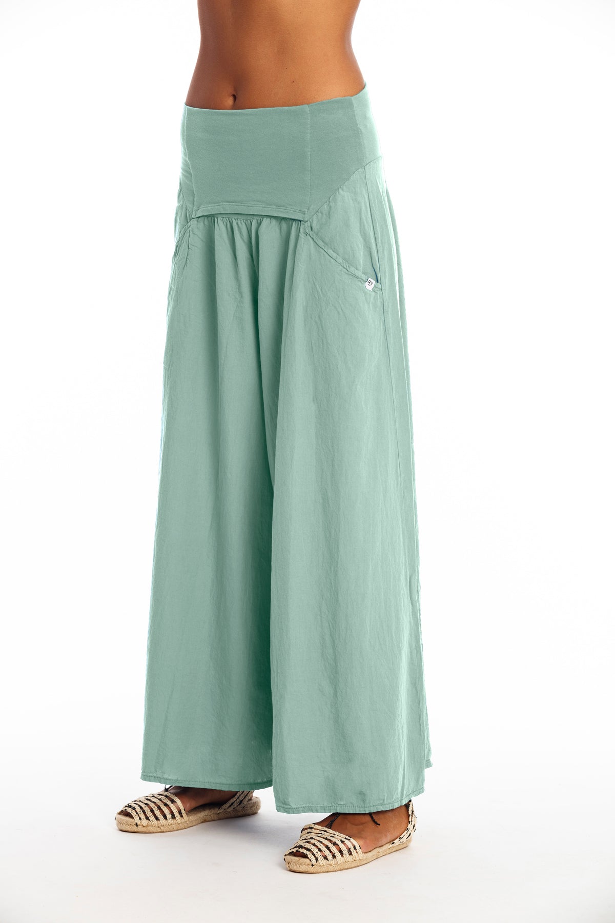 RAVENS VIEW IBIZA Damen vegan Hose Easy Skirt Cameo GrÃ¼n
