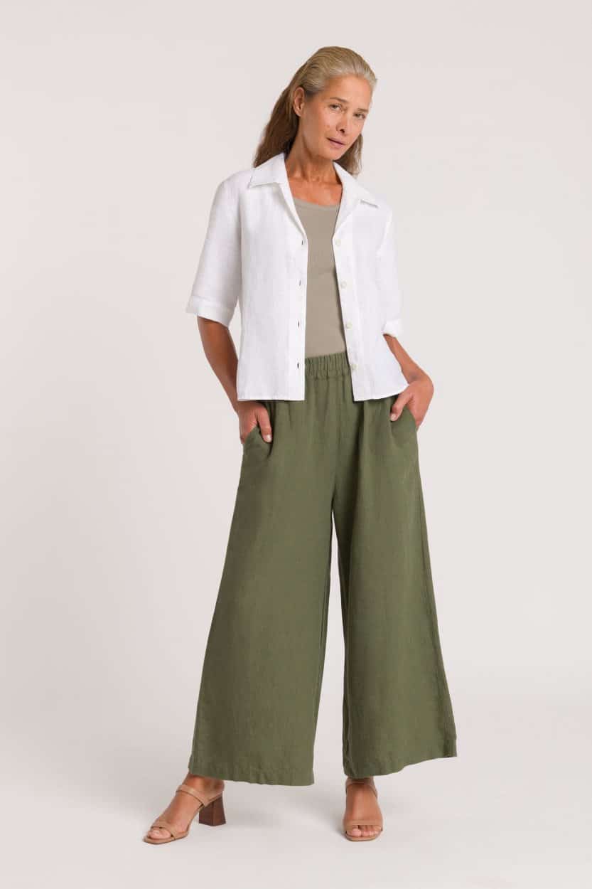 Kings Of Indigo Damen vegan Hose Hazel Green