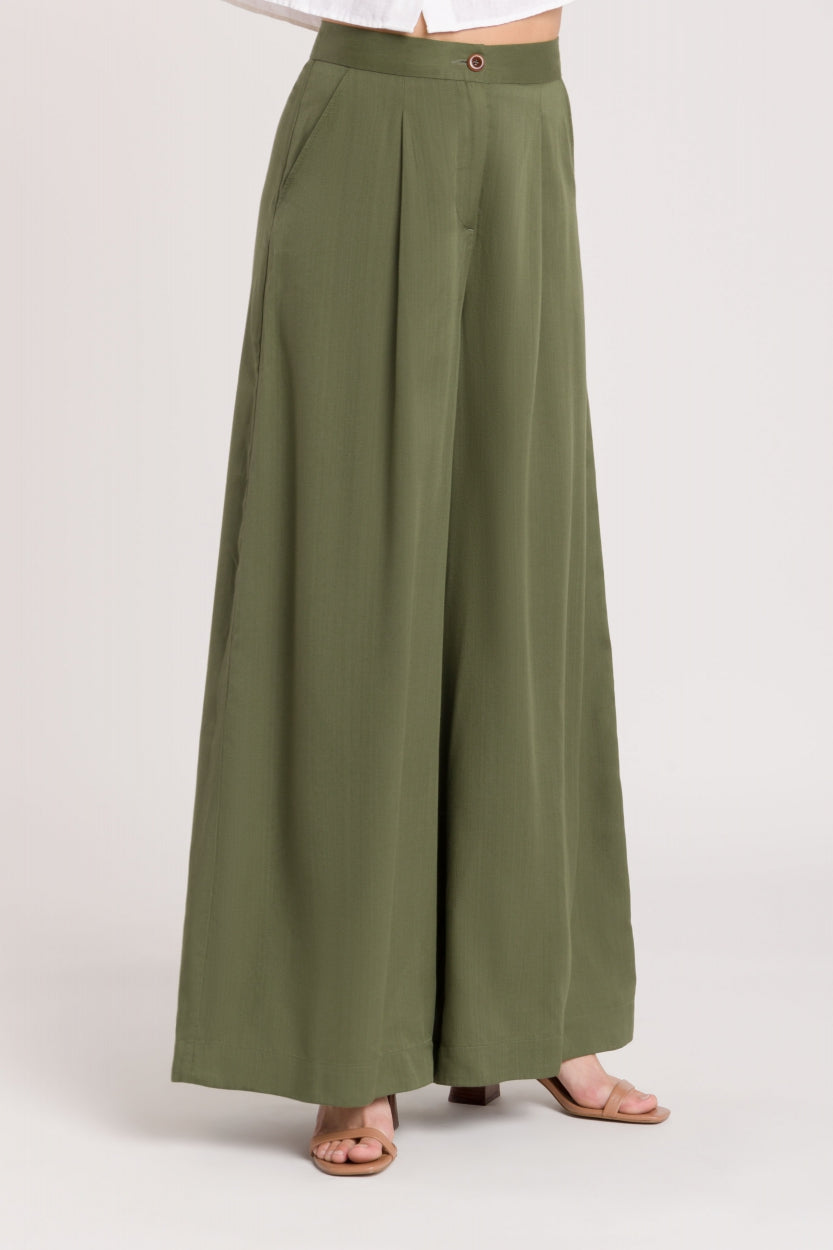 Kings Of Indigo Damen vegan Hose Elsa VierblÃ¤ttriges Kleeblatt GrÃ¼n