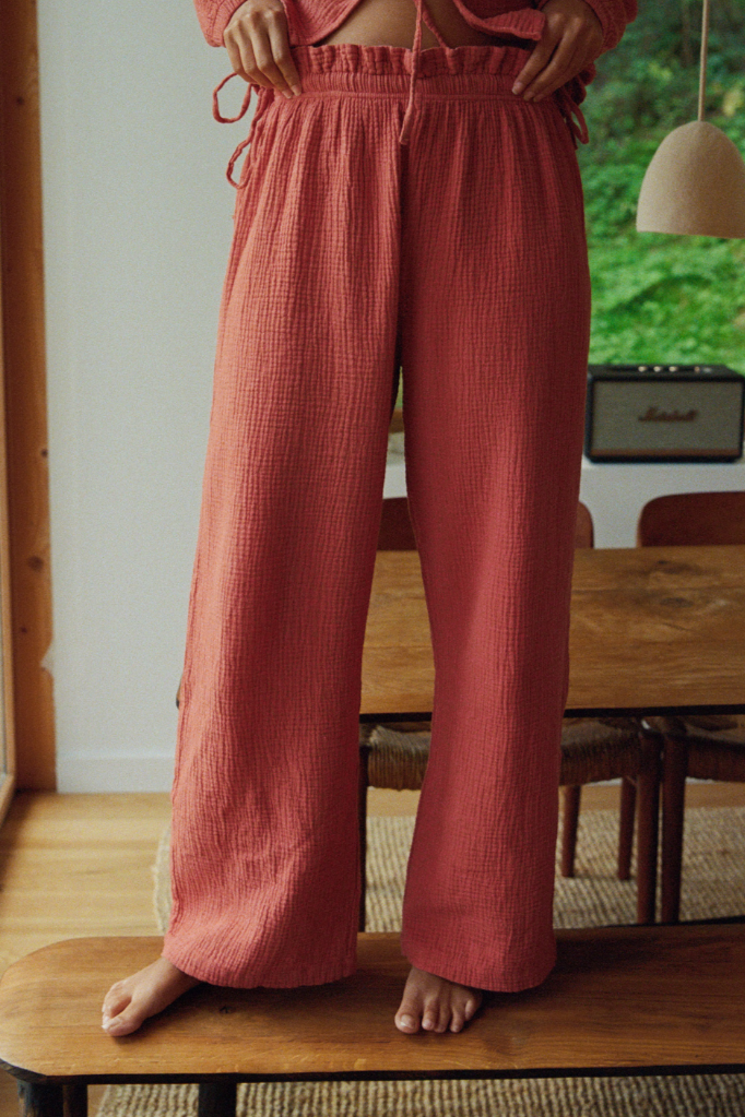 NÃ©nÃ©s Damen vegan Hose Wanda Terracotta