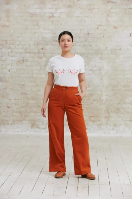Jyoti Fair Works Damen vegan Hose Suhrutam Amber