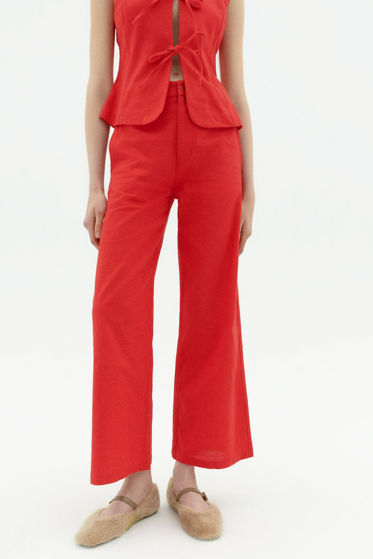 Thinking mu Damen vegan Hose Karina Rot