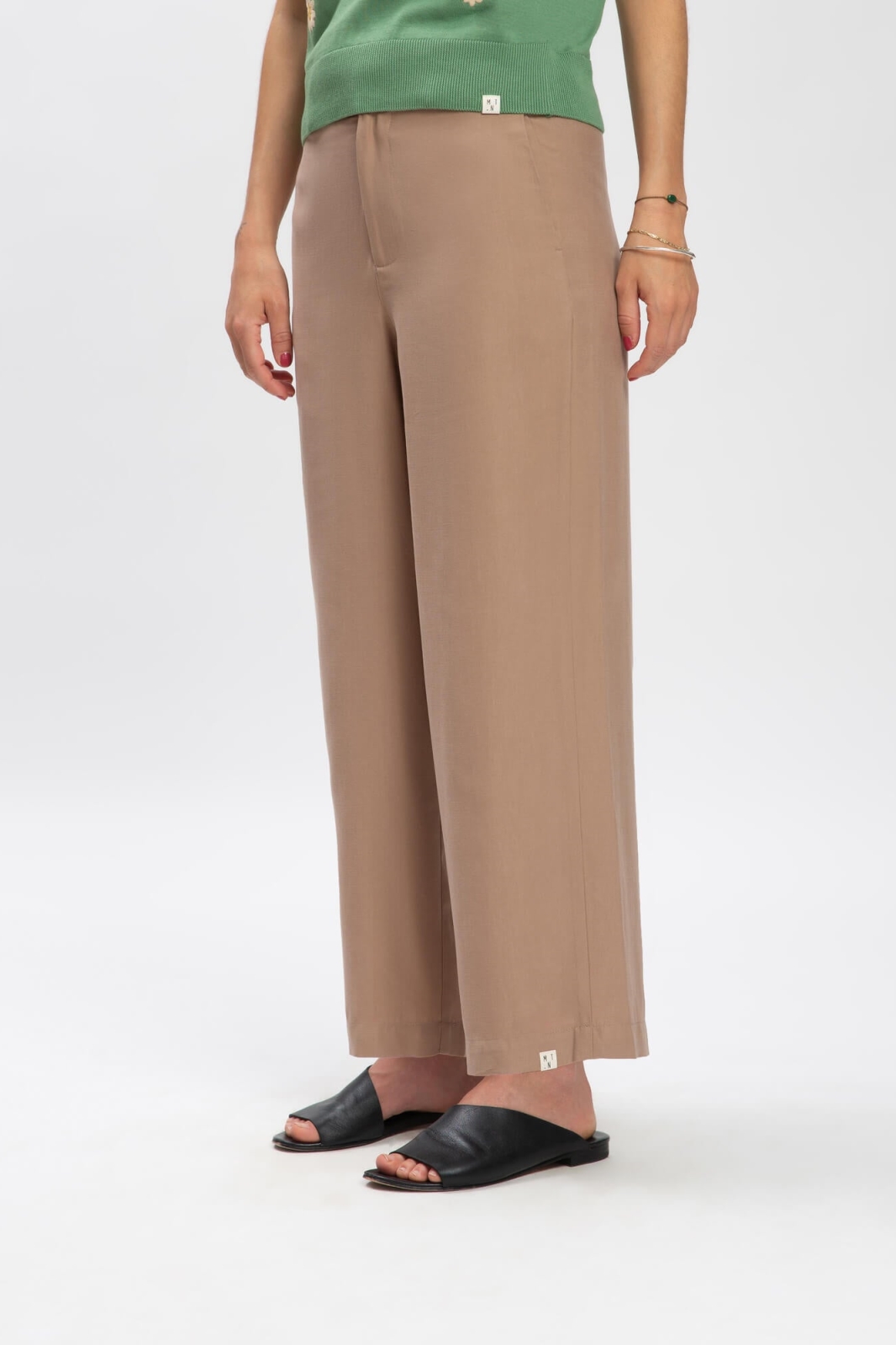 MATONA Damen vegan Hose Tencel Portabella Braun