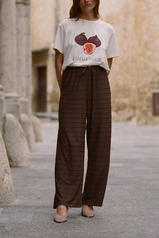NÃ©nÃ©s Damen vegan Hose Mathilde Brown