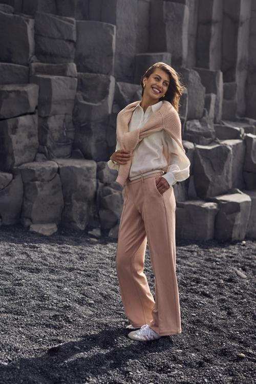 NUKUS Jill Pants Scuba | Dusty Pink