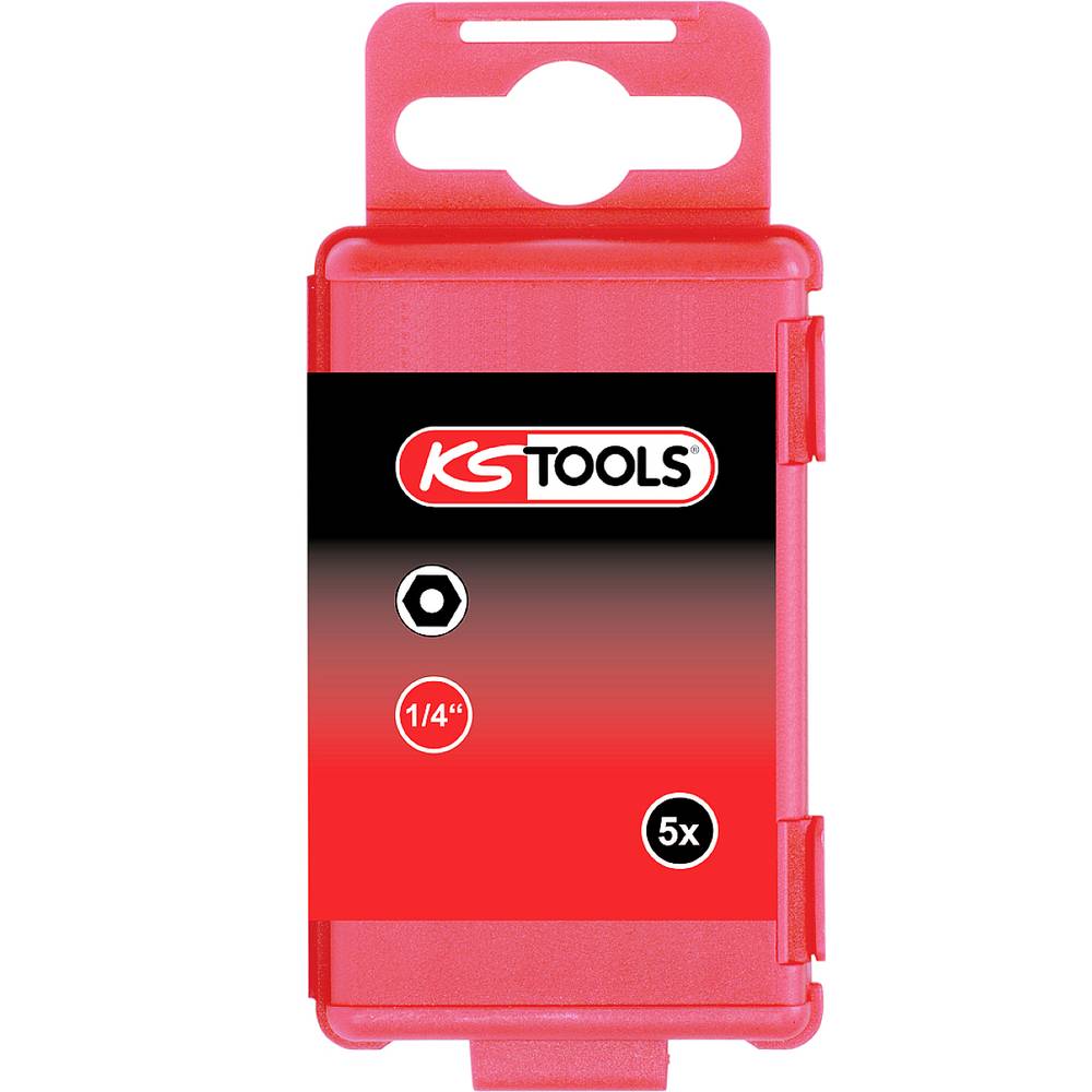 KS Tools 911.7713 Inbus-bit Speciaal staal Vernikkeld E 6.3 5 stuk(s)