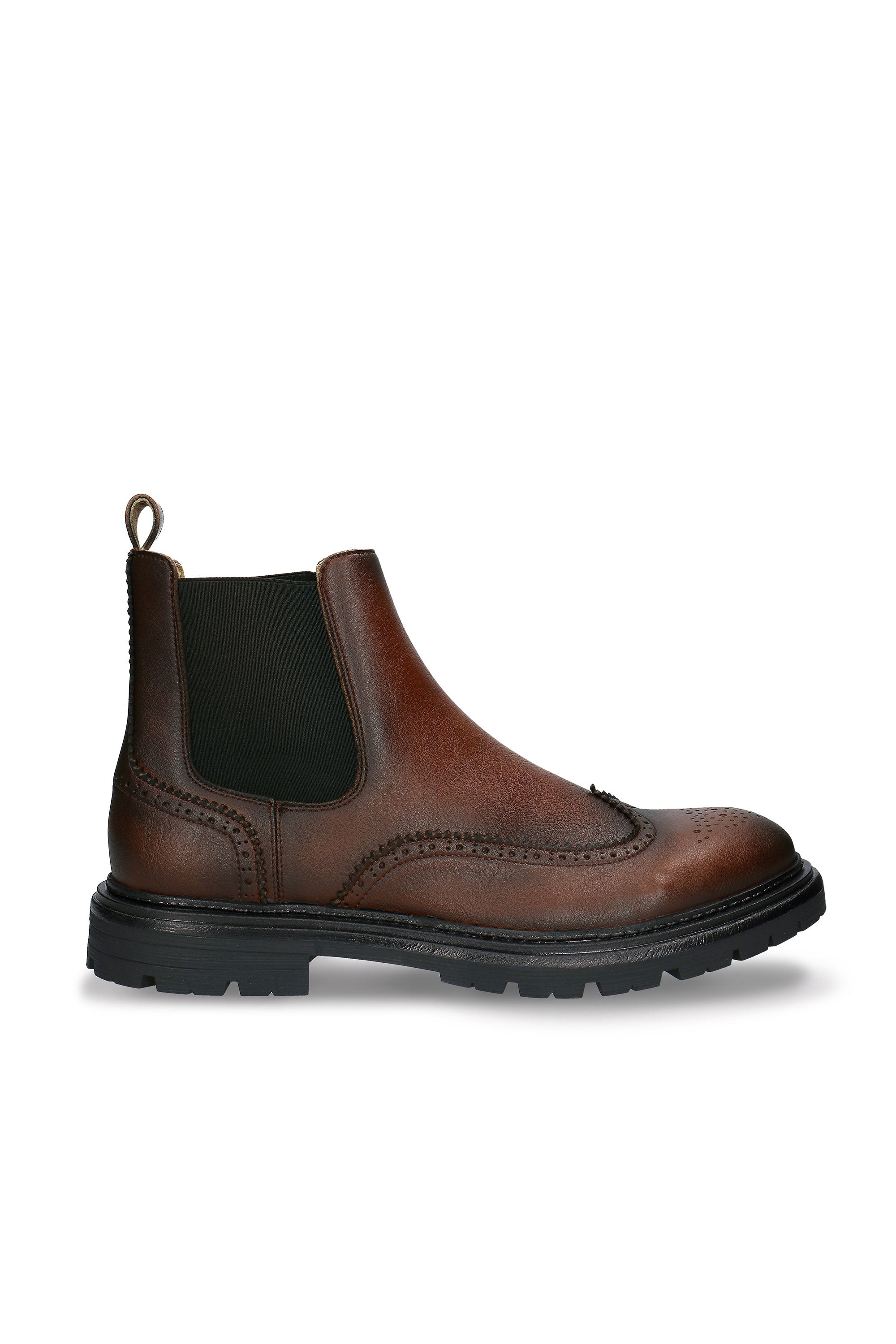 NAE Herren vegan Chelseastiefel Casian Braun