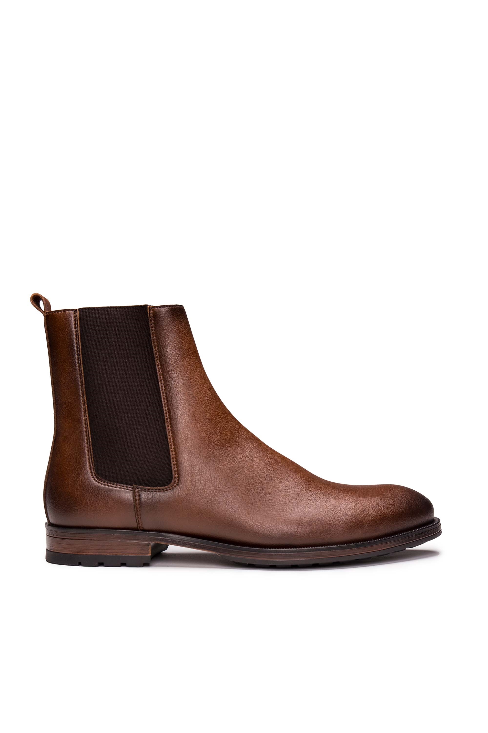 NAE Herren vegan Chelsea Boots Basti Braun