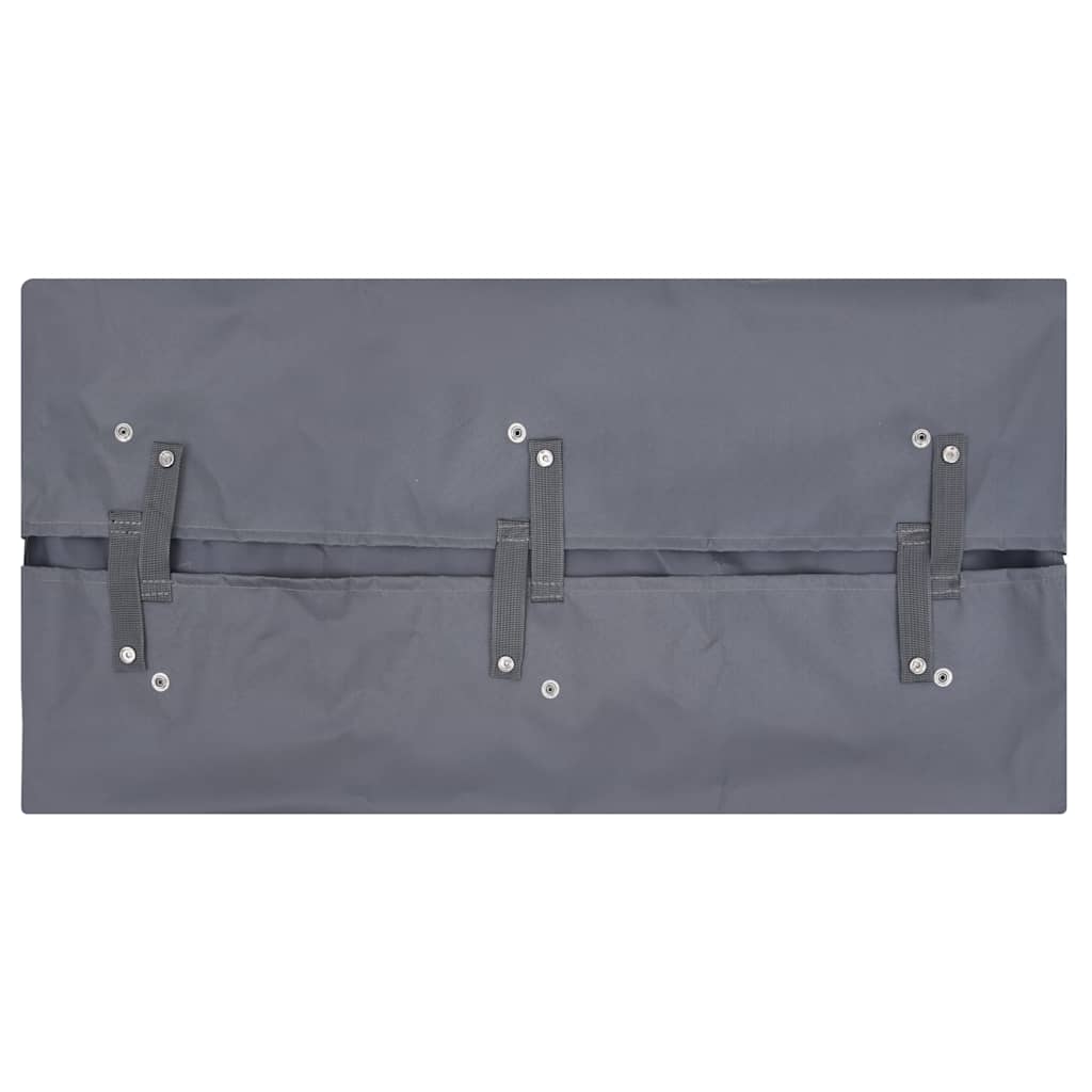 vidaXL Tuinwagenvoering 81x41x40 cm stof donkergrijs