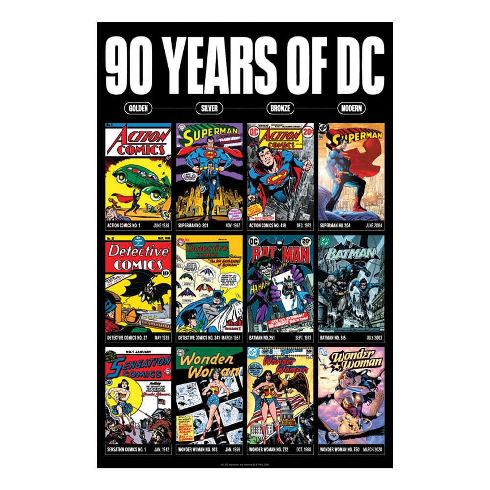 FaNaTtik DC Comis Art Print 90 Years Limited Edition 42 x 30 cm