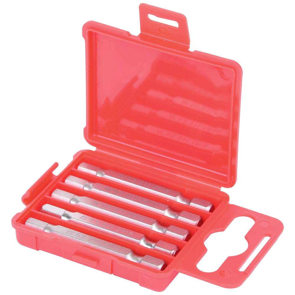 KS Tools 911.2819 Inbus-bit Speciaal staal Vernikkeld E 6.3 5 stuk(s)