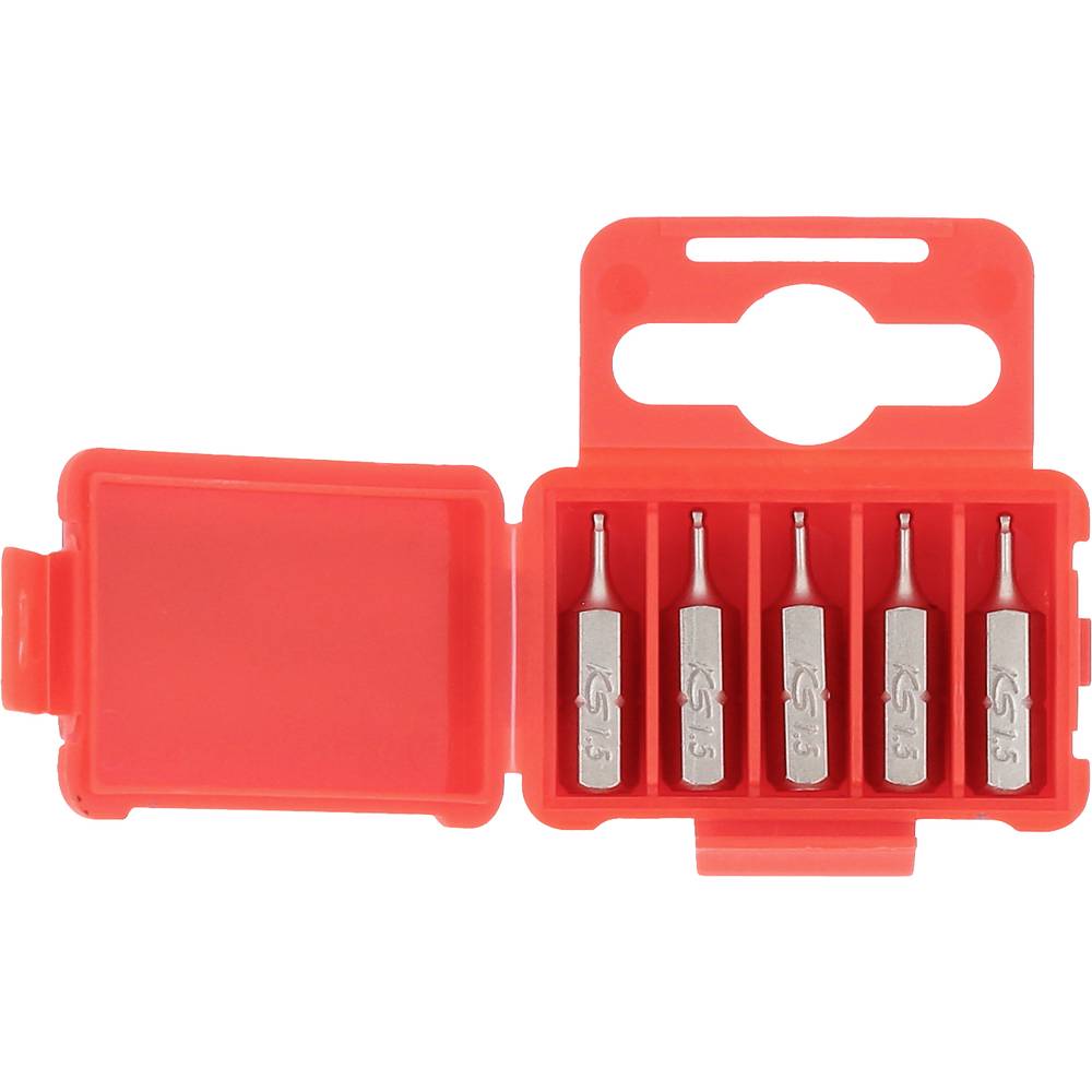 KS Tools 911.8395 Inbus-bit Gereedschapsstaal Vernikkeld 5 stuk(s)