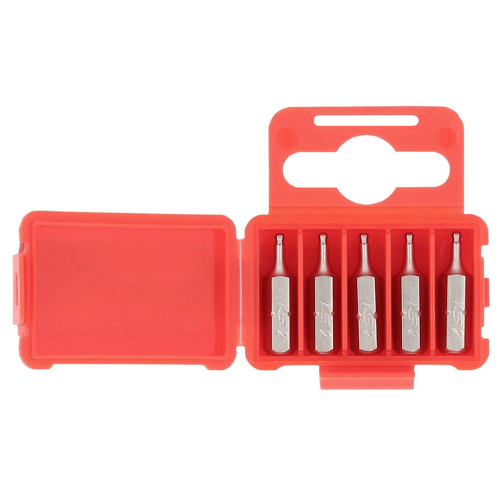 KS Tools 911.8396 Inbus-bit Gereedschapsstaal Vernikkeld 5 stuk(s)