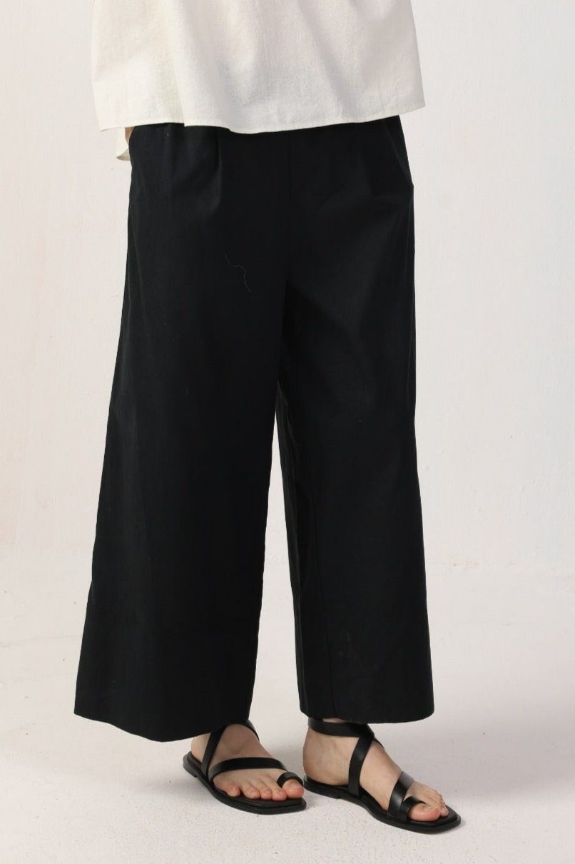 Neu Nomads US Damen vegan Hose Cropped Brisa Schwarz