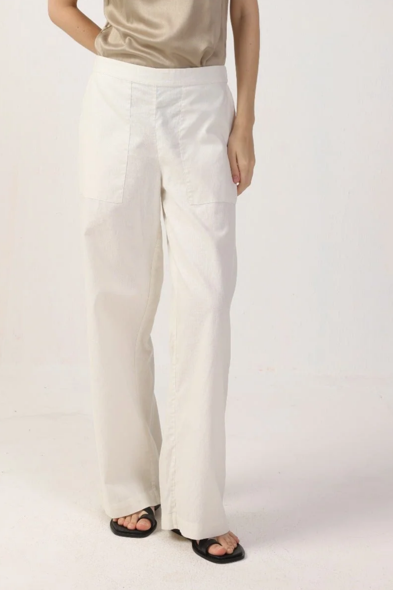 Neu Nomads US Damen vegan Hose Blythe White