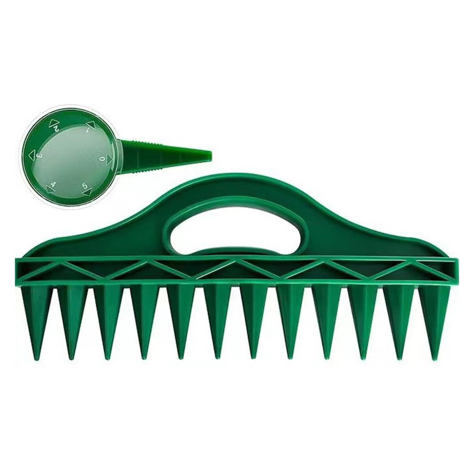 Refreshing Home Zaaigatpons Multi Dibbers 12 Gaten Hand Dibber Plant Dibber Tuingereedschap Voor het planten Plantenbollen Groente Knoflook One Size