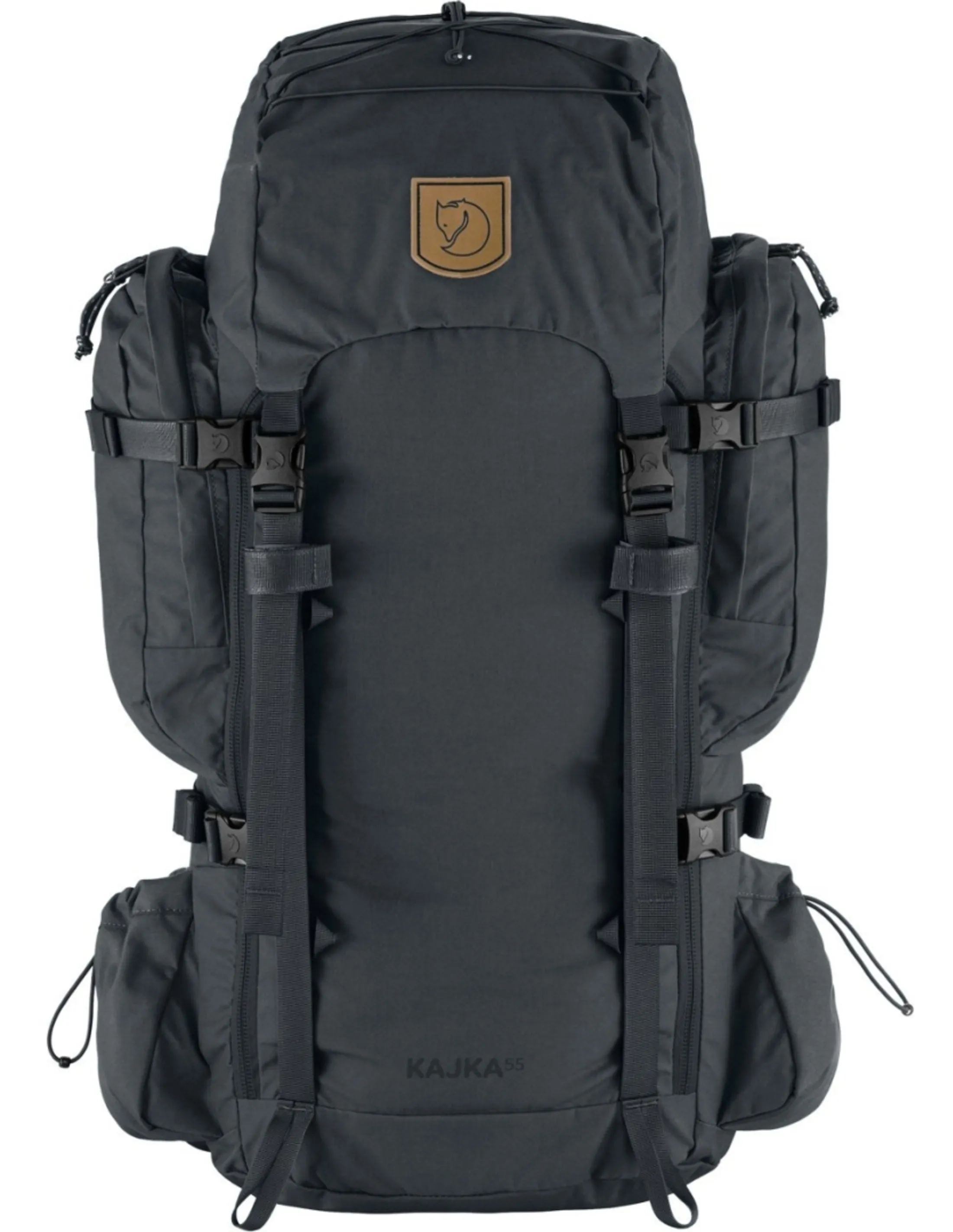 Fjallraven Kajka 55L Rugzak M/L (Maat - OS, Kleur - Coal Black)