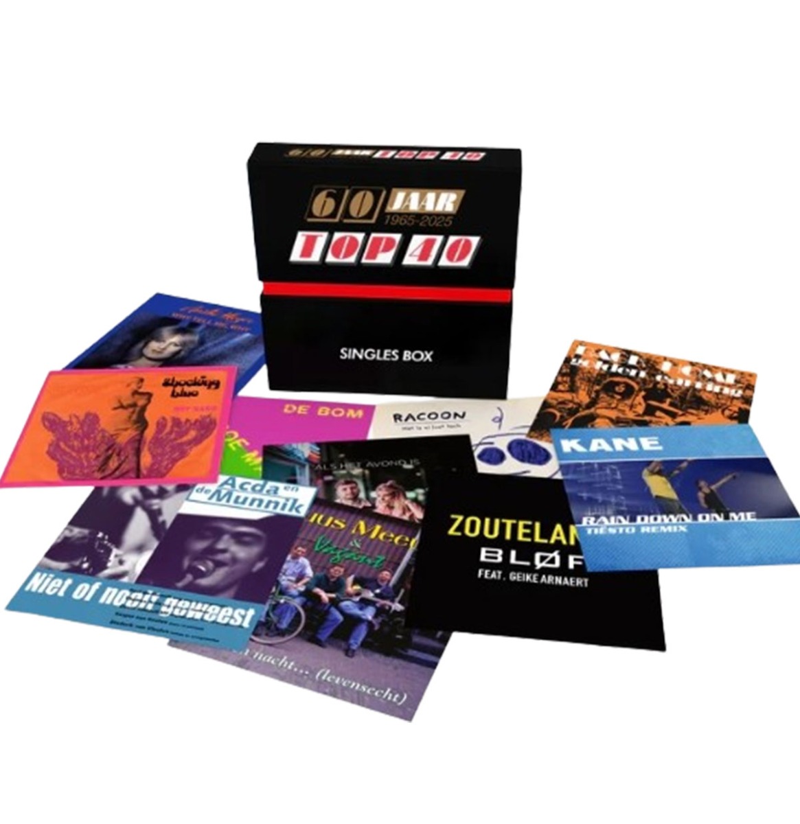 Fiftiesstore 60 Jaar Top 40 Singles Box (10x 7 Singles) - Limited Edition