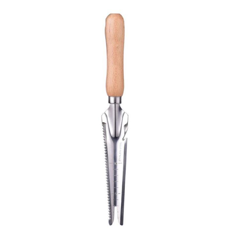 Refreshing Home Draagbare Tuinieren Wieden Schop Rvs Tuin Handleiding Wieder Dibber Verwijderen Diepgewortelde Onkruid Tuin Handgereedschap 1PC